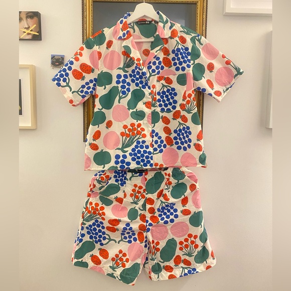 Marimekko x Uniqlo Cotton Short Set XS - Picture 1 of 7